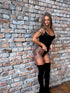 ELYNDI bodis su apvalia apdaila "SECOND SKIN" - JUODAS 9693